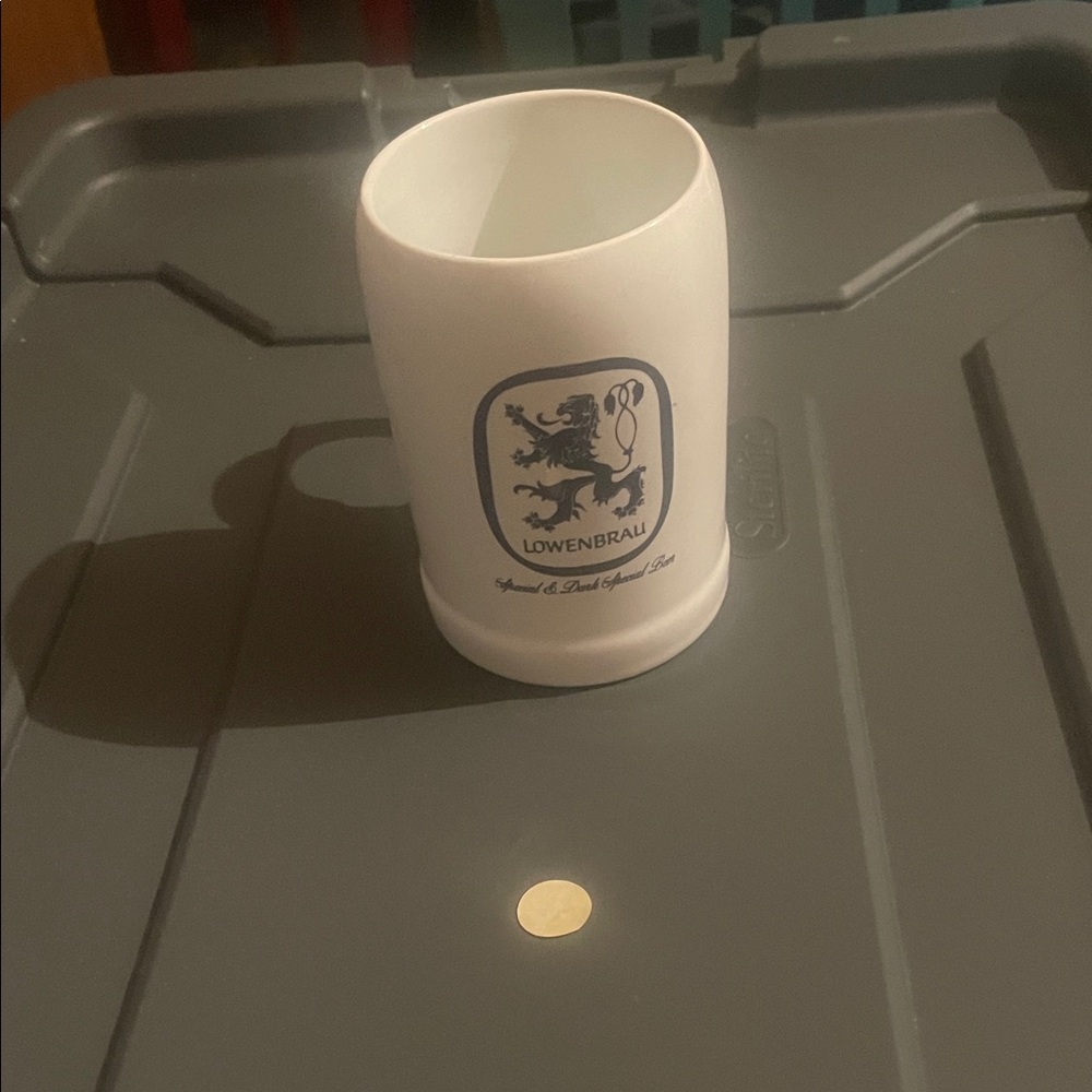 White Beer Stein